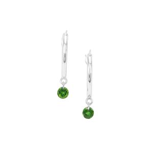 Chrome Diopside Earrings in Sterling Silver 1.20cts