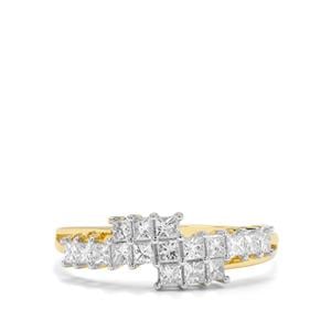 3/4ct Diamond 9K Gold Tomas Rae Ring