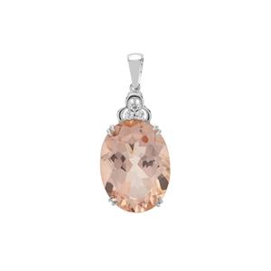 22.50cts Galileia, White Topaz Sterling Silver Pendant 