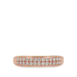 1/3ct Pink Diamond 9K Rose Gold Tomas Rae Ring 