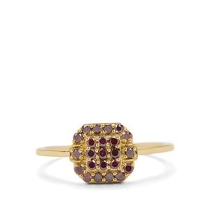 1/3ct Violet Diamonds 9K Gold Tomas Rae Ring