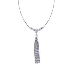 18" Sterling Silver Altro Slider Tassel Necklace 5.56g