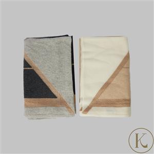Kimbie Mongolian Cashmere Wrap with Metalic Thread - Available in Grey or Natural