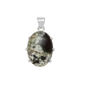 16ct Opal Chalcedony Sterling Silver Aryonna Pendant
