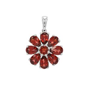  4.25cts Nampula Garnet Sterling Silver Pendant 