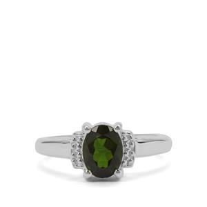 Chrome Diopside Ring in Sterling Silver 1.28cts