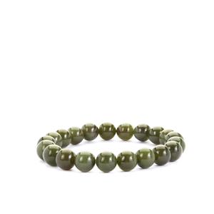 150ct Nephrite Jade Stretchable Bracelet