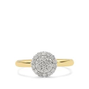 1/3 Diamonds 9K Gold Ring