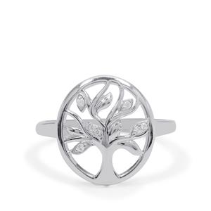 Ratanakiri Zircon Sterling Silver Tree of Life Ring 