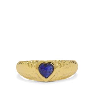 0.70cts Blue Sapphire Vermeil Ring  