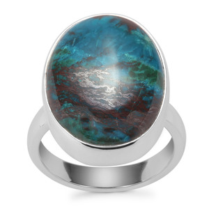 Chrysocolla Ring in Sterling Silver 15.10cts