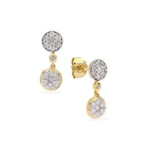 1/2ct Diamond 9K Gold Tomas Rae Earrings  
