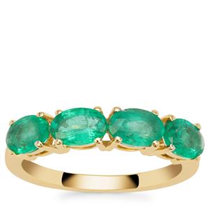Ethiopian Emerald Ring in 9K Gold 1.34cts