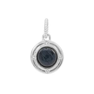 Russian Rhodusite Pendant with White Topaz in Sterling Silver 2.45cts