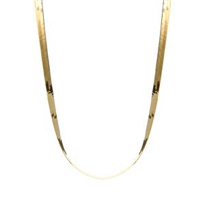 16" 9K Gold Altro Herringbone Link Necklace 2.82g