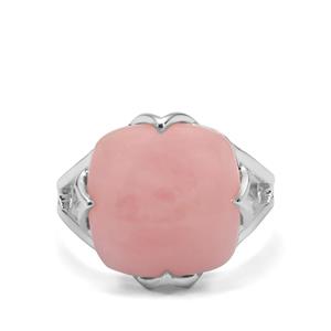 6.70ct Peruvian Pink Opal Sterling Silver Ring