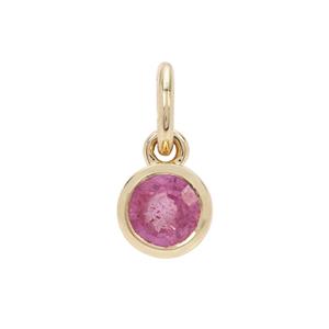 Ilakaka Hot Pink Sapphire Pendant in 9K Gold 0.75ct