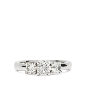 1.03cts Diamond Ring in 14K White Gold