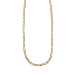 Mesh Altro Necklace in Two Tone Gold Plated Sterling Silver 7.21g