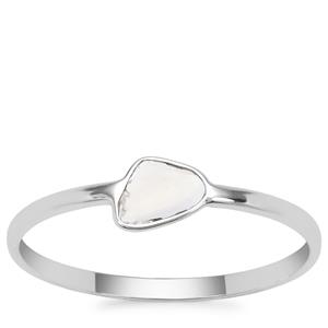Polki Diamond Ring in Sterling Silver 0.13ct