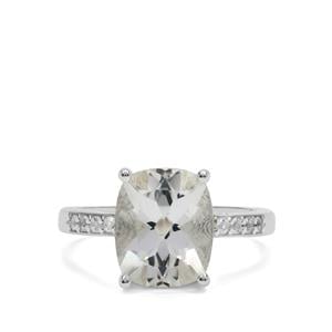 5.10ct Nigerian Cullinan & White Topaz Sterling Silver Ring