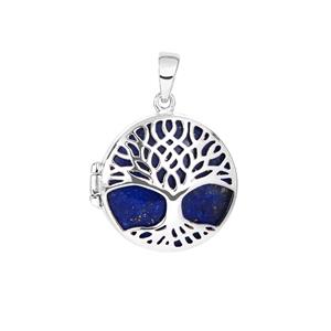 10ct Lapis Lazuli Sterling Silver Tree of Life Locket