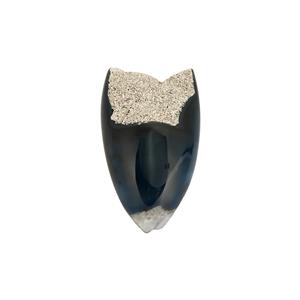 75.25 cts Agate Platinum Plated Drusy