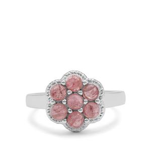 1.40ct Pink Tourmaline Sterling Silver Ring