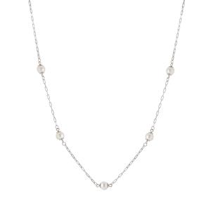 Freshwater Cultured Pearl Sterling Silver Necklace (6 x 7mm)