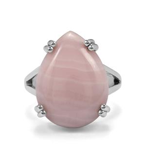 13.50ct Pink Aragonite Sterling Silver Aryonna Ring 