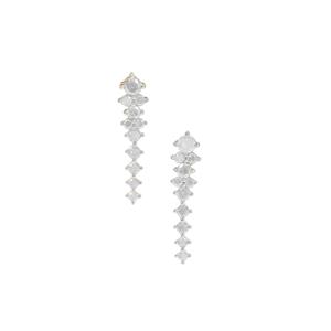 1/2ct GH Diamonds 9K Gold Earrings