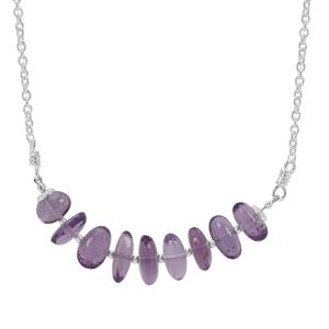 18ct Amethyst Sterling Silver Aryonna Necklace 