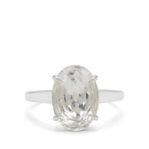  5.75ct The Lazare Cut Crystal Quartz Sterling Silver Ring  
