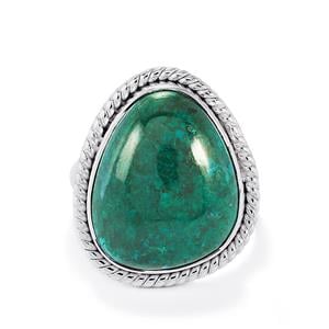15ct Chrysocolla Sterling Silver Aryonna Ring 