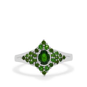 0.85ct Chrome Diopside Sterling Silver Ring 