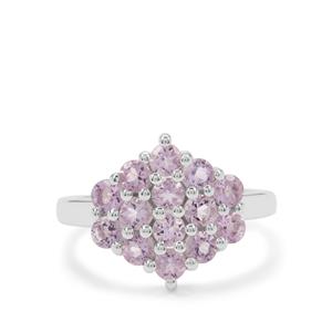 1.50ct Rose De France Amethyst Sterling Silver Ring 