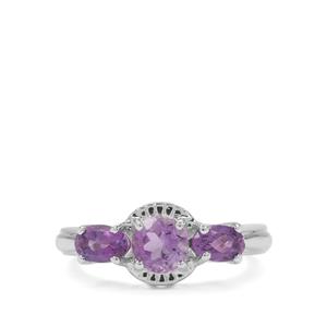 1.60ct Moroccan, African Amethyst Sterling Silver Ring