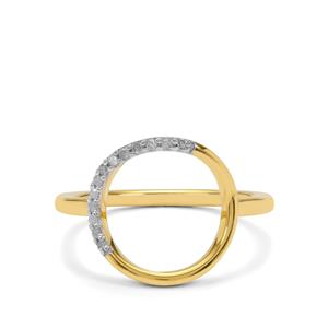 1/20ct Diamond Vermeil Ring