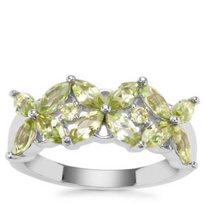 Changbai Peridot Ring in Sterling Silver 2cts