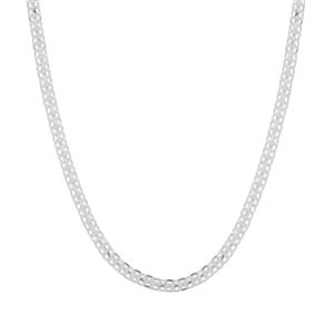 36" Sterling Silver Dettaglio Diamond Cut Bismark Eye Glass Chain 7g