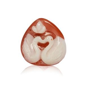 65.00cts Agate Carved Swan (N)