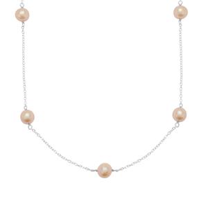 Naturally Pink Pearl Necklace (8mm)