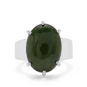 10.50ct Nephrite Jade Sterling Silver Aryonna Ring