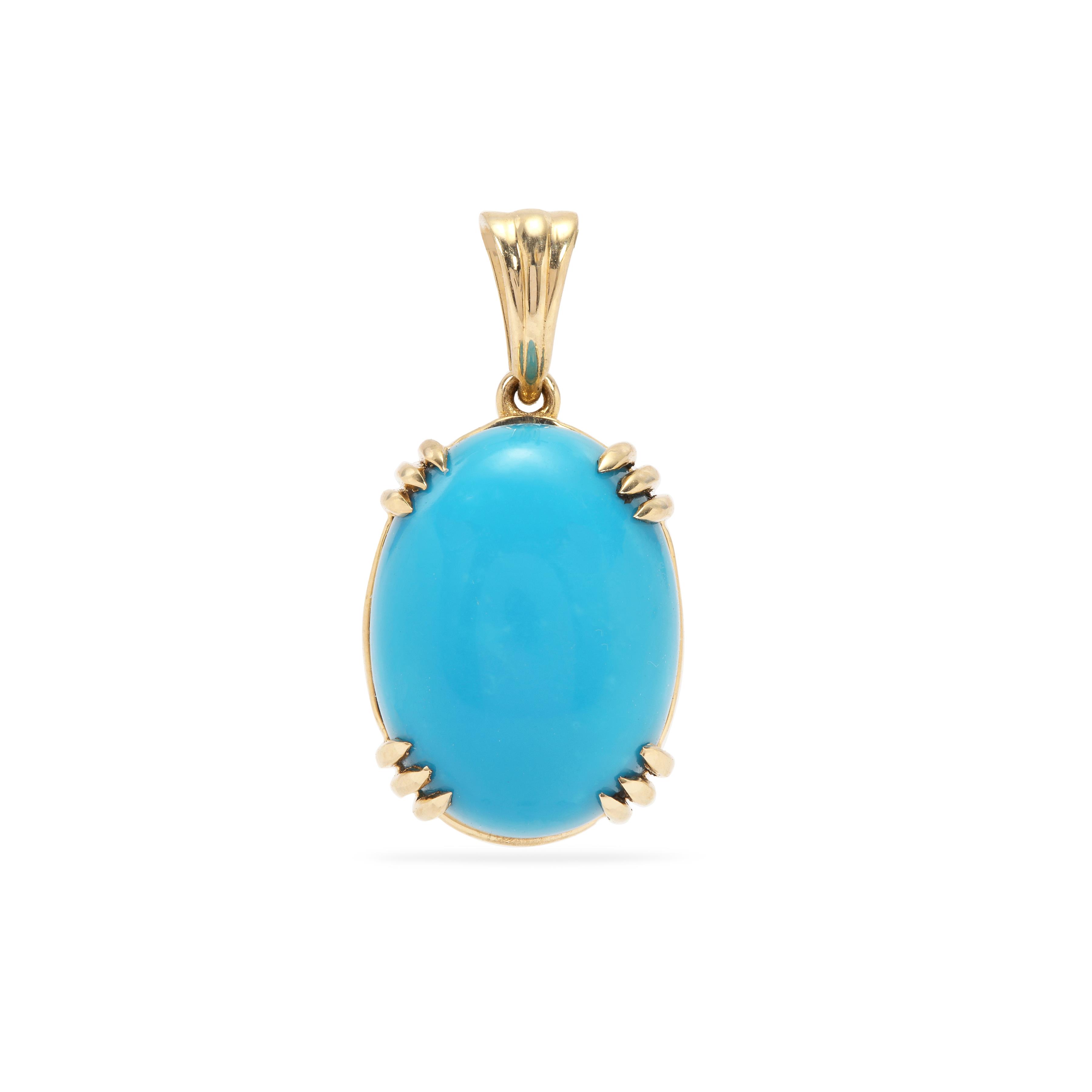 Sleeping Beauty Turquoise Pendant main image 1