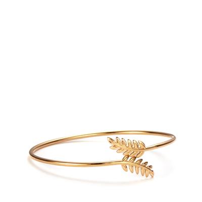 Gemporia Gold Bangles Gemporia Silver Bangles Flexible Leaf Bangle