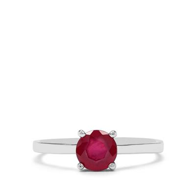 Zahamena Ruby' Ring in Sterling Silver 1.28ct (F) | Gemporia