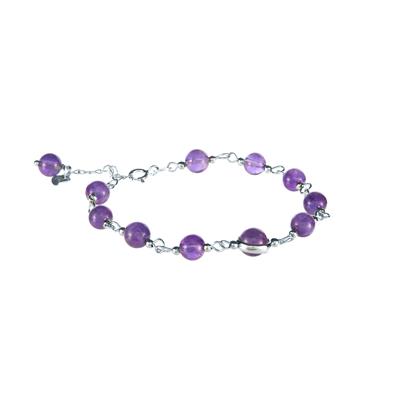 Bahia Amethyst Bracelet in Sterling Silver 15cts Gemporia