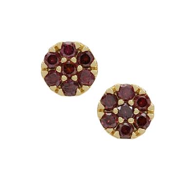 Purple Diamonds Earrings in 9K Gold 0.50ct