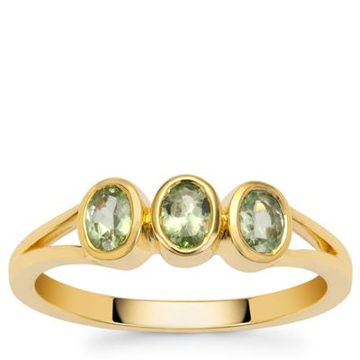 Kijani Garnet Ring in 9K Gold 0.60ct