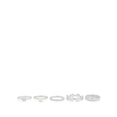 Kaori Cultured Pearl Ring  in Sterling Silver (6 MM)